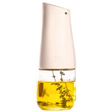 ZUUTii 迷你自動開蓋油醋瓶，玻璃材質，食品級矽膠和ABS，尺寸Ø5.8x15.3cm, 170ml, 1個