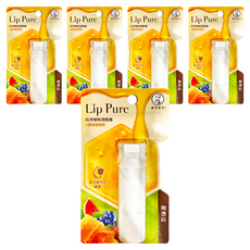 MENTHOLATUM 曼秀雷敦 純淨植物潤唇膏, 植物精華滋潤呵護, 蜂蜜精華深層滋潤, 無色素與防腐劑, 無香料, 4g, 5支