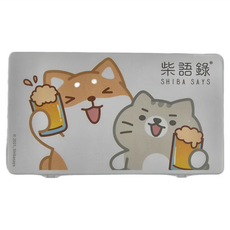 收納王妃 柴語錄 口罩收納盒 104 x 84 x 15mm, 來乾杯, 6個