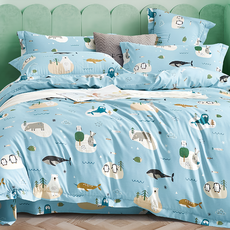 FOCA 吸濕排汗天絲6件式兩用被舖棉床罩組