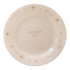 MYUMYU 沐慕家居 瓷玉餐盤 可微波可洗碗, 1個, 白色