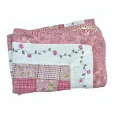 BonBon naturel 拼布止滑踏墊 2入, 40 x 60cm, 橘格