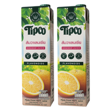 Tipco 泰可 瓦倫西亞柳橙汁, 1L, 2瓶
