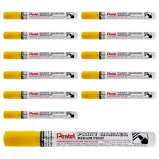 Pentel 飛龍文具 油漆筆 中等子彈頭, 12支, 1盒