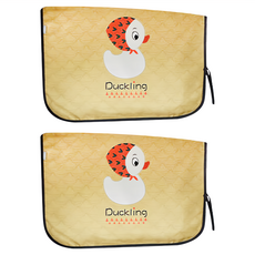 E.City 印花圖案磁性側窗遮陽檔 鴨子 2個, 可愛卡通圖案，磁吸式簡易安裝, 約60x45cm