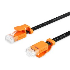 PowerSync 群加 CAT.6 抗搖擺耐折彎網路超扁線, 20m, 黑色, 1條