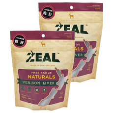 ZEAL 真致 天然風乾零食 純肉冷凍乾燥零食 鹿肝, 125g, 100%紐西蘭鹿肝, 2包