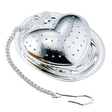 SALUS 佐藤金屬 懸掛式濾茶器 愛心 57 x 45 x 23mm, 鋼鐵銀, 1個