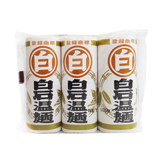 白石興產 溫麵 3包, 300g, 1袋