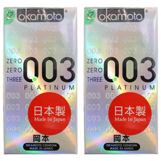 Okamoto 岡本 003 極薄型衛生套 52mm 白金, 12入, 2盒