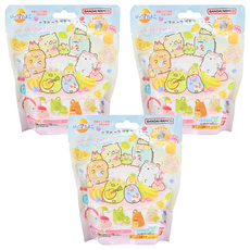 BANDAI 角落生物水果假期 淺藍粉入浴球, 款式隨機, 75g, 3包