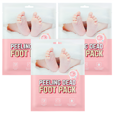 me.factory 去角質足膜 Set, 韓國製造, 足部護理, 40g, 1雙, 3包