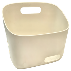 可串聯掛式收納籃 大號 白色 PP材質, 1個