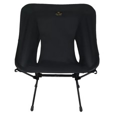 OWL CAMP 素面標準椅, 椅面53cm, 離地36cm, 500D尼龍材質, 承重120kg, 黑色, 1個