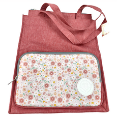 SO In SEWInG 所以相縫 好好讀書書袋 繽紛花彩, 高 35 cm × 寬 30 cm × 厚度 12cm