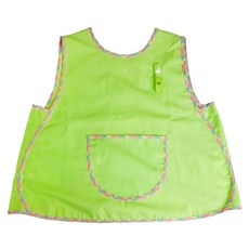 素色葫蘆花紋滾邊兜, 純棉+聚酯纖維, 葫蘆綠, 1件