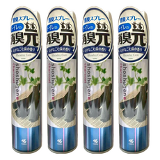KOBAYASHI 小林製藥 消臭元浴廁用除臭噴霧 (280ML/木炭香), 4瓶