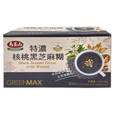馬玉山 特濃核桃黑芝麻糊, 37g, 50包, 1盒