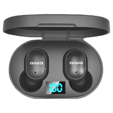 aiwa 愛華 AT-X Series Bluetooth 5.1 入耳式 無線耳機 IPX4 LED電量顯示 4-5H Playtime 黑色 AT-X80W