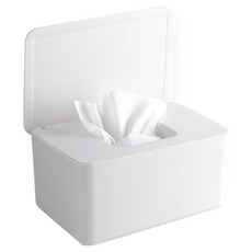 THREE 濕紙巾盒, 白色, 1個