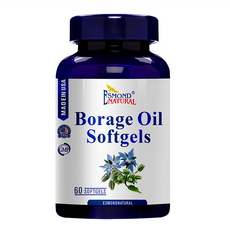 ESMOND NATURAL 愛司盟 順順琉璃苣油軟膠囊 每顆含琉璃苣油1000毫克, 60顆, 1.5g, 1罐