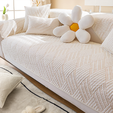 水洗棉沙發墊抱枕套，70*70公分/70*150公分/90*180公分/90*210公分, 枕套45 x 45cm, 米菱格