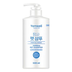 Tamsaa 狗狗溫和洗毛精 爽身粉香, 500ml, 1瓶