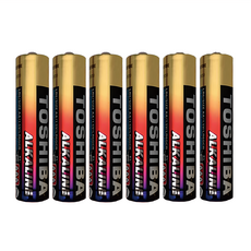 TOSHIBA 東芝 台灣公司貨 鹼性電池 4號, 6顆, 1組