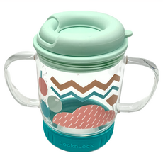 LocknLock 樂扣樂扣 LLG935GRN 雙把牛奶杯, GRN-CN-12, 450ml, 1個