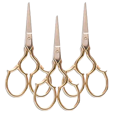 POSH Living 復古懷舊小剪刀, 不鏽鋼材質, 日本設計, 62480, 3支