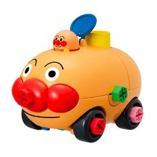 SEGA ANPANMAN 麵包超人 螺絲轉轉手動組合, 麵包超人號出擊 橘色 + 紅色, 1組