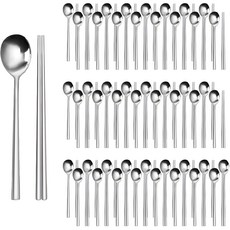 Casabeni 不鏽鋼餐具組, 湯匙50支 + 筷子50雙, 單一顏色, 1組