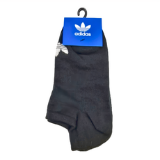 adidas 愛迪達 延續款 TREFOIL LINER 運動襪 3雙, 黑色, 1組