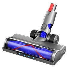 YEER 醫悅氛芳 加強型V字地刷 LED照明 滾輪加大 吸力升級 DYSON副廠吸塵器配件 V10slim V12slim, V10slim,V12slim, 灰色, 1個