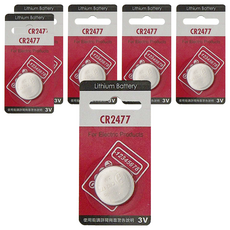 Panasonic 鈕扣型鋰電池 3V CR2477, 1入, 6個