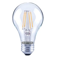 Luxtek 樂施達客 LED燈泡 A19清光 6W E27螺口, 黃光, 1個