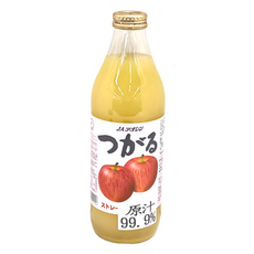 JA Aoren 青森縣蘋果汁津輕, 100%青森蘋果原汁, 健康飲品, 1L, 1瓶