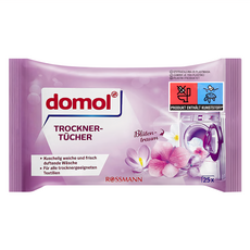 domol 衣物柔軟防皺除臭去靜電香氛紙 25片, 烘衣機專用, 1包