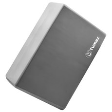 Tumaz 月熊 健身 單色瑜珈磚, 高密度EVA材質, 優異止滑, 減震效果, 回彈性佳, 23 x 15 x 7.7cm, 百搭灰, 1個