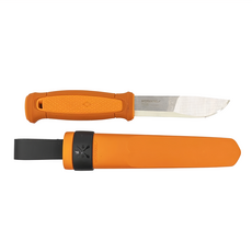 MORAKNIV Kansbol野外用刃型不銹鋼, 焦橙色, 刀刃長度250mm, 含塑料護套, 橘色柄, 1個