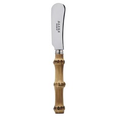 SABRE PARIS Panda 竹系列 奶油抹刀 不鏽鋼刀身, 竹子 棕色 + 銀色, 1個