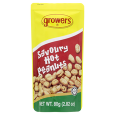 growers 調味花生 辣味 P4861, 80g, 1包