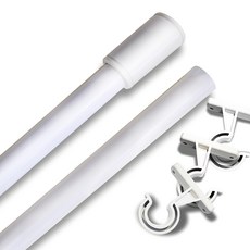 Altturi 素色窗簾桿組, 白色