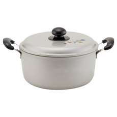 Hokua 北陸 兩手鍋 2.9L 湯鍋 煮沸用, 20cm, 1個, 銀色