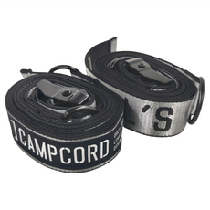 貝爾 CAMPCORD 戰術營繩 2入送收納袋, 長3.3m x 寬38mm, 灰色