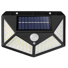 Neon 台灣霓虹 太陽能感應 COB-LED戶外壁燈, 防水防雷, 陰雨天不斷電, 正常照明, 多晶矽太陽能板, 適用各種場景, 1個