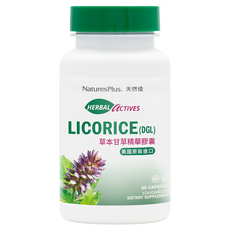 NaturesPlus 天然佳 草本甘草精華膠囊 美國原裝進口 草本配方 舒緩不適, 1罐, 60顆