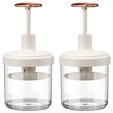 FaSoLa 洗面乳快速打泡器 FA-YL-053 白色 2入組｜綿密泡沫 深層清潔 溫和呵護, 2組