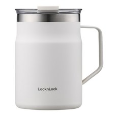 LocknLock 樂扣樂扣 都會保溫保冷馬克咖啡杯 475ml, 石灰白, 1個