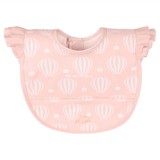 Bjallra OF SWEDEN 瑞典比亞拉 防水口袋圍兜 - 熱氣球粉 BC1037 Oeko-Tex認證抗敏材質, 1個, 1個